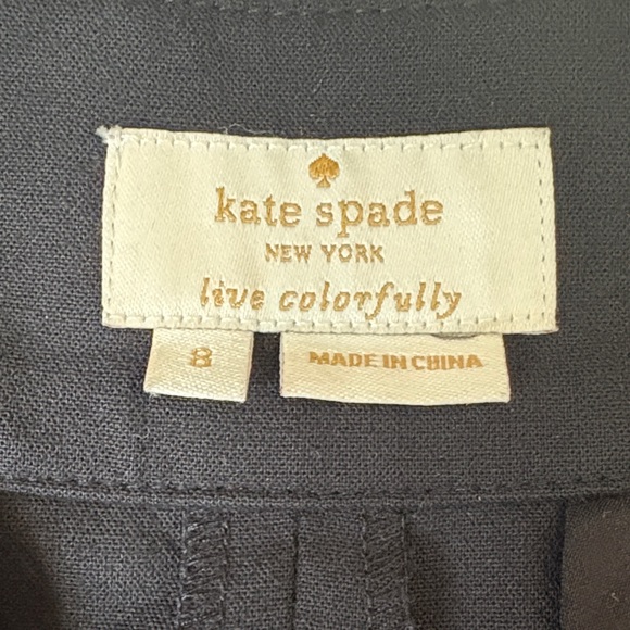 Kate Spade Black Wide-Leg Trousers/Pants - Picture 3 of 4